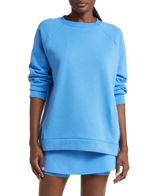 Zella Blue Harmony Oversize Crewneck Sweatshirt