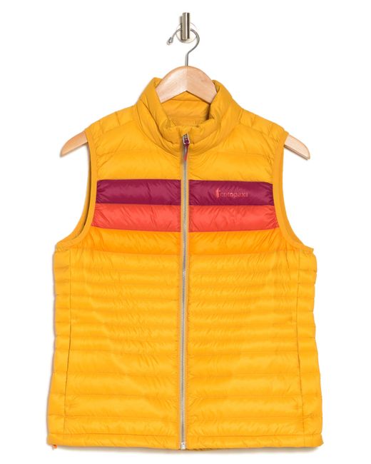 COTOPAXI Yellow Fuego Quilted Down Fill Vest