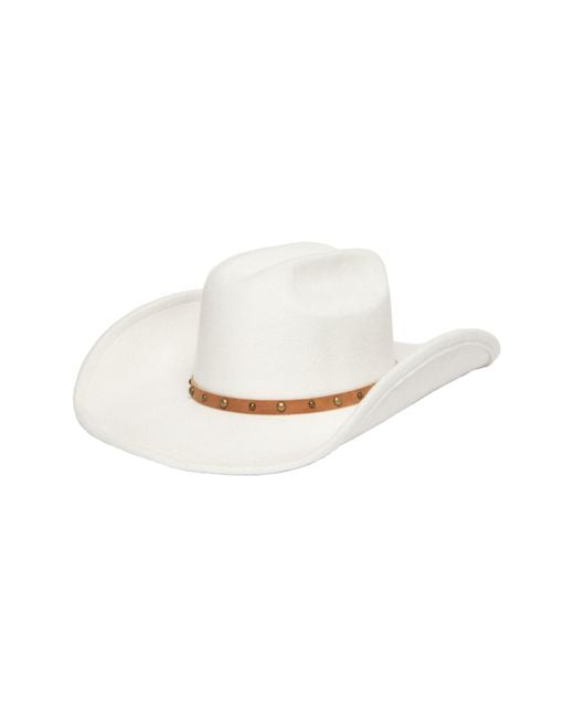 Frye White Felt Cowboy Hat