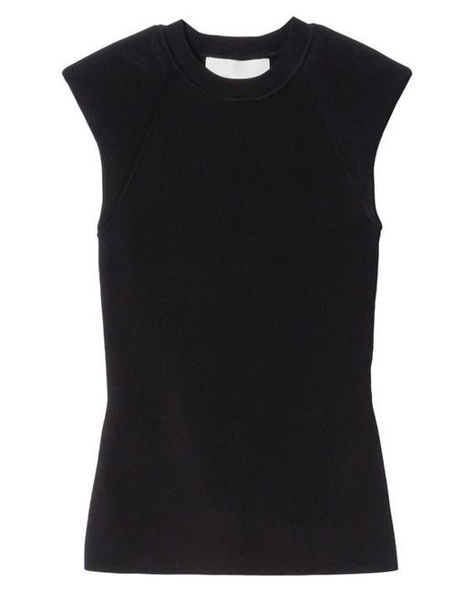 3.1 Phillip Lim Black Compact Rib Structured Top
