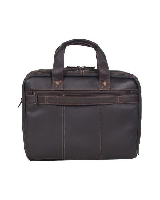 Kenneth Cole Black Leather Briefcase for men