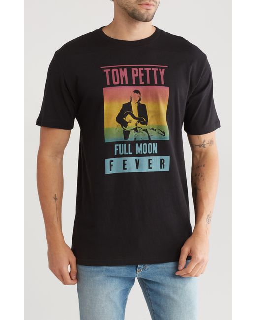 American Needle Black Tom Petty Cotton Graphic T-shirt for men