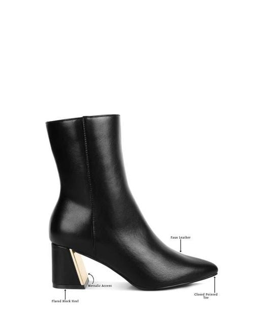 LONDON RAG Black Karia Bootie