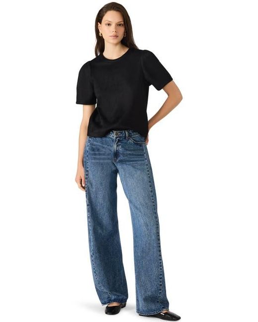 Steve Madden Black Faux Suede T-Shirt
