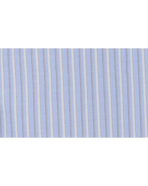 Max Studio Blue Stripe Popover Tunic