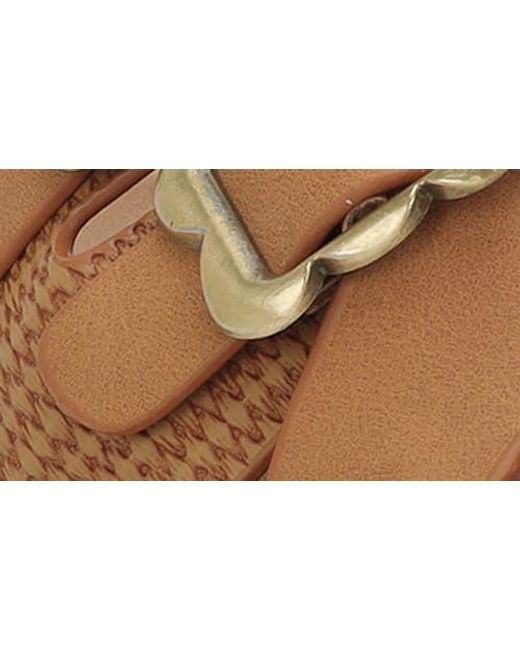 Seven7 Brown Double Strap Sandal
