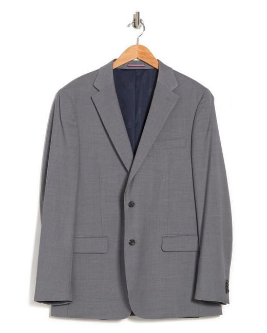 Tommy Hilfiger Gray Tommy Sharkskin Two Button Notch Lapel Wool Blend Suit Separates Jacket for men