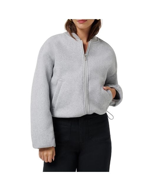 Travis Mathew Gray Rustic Retreat Bomber Jacket