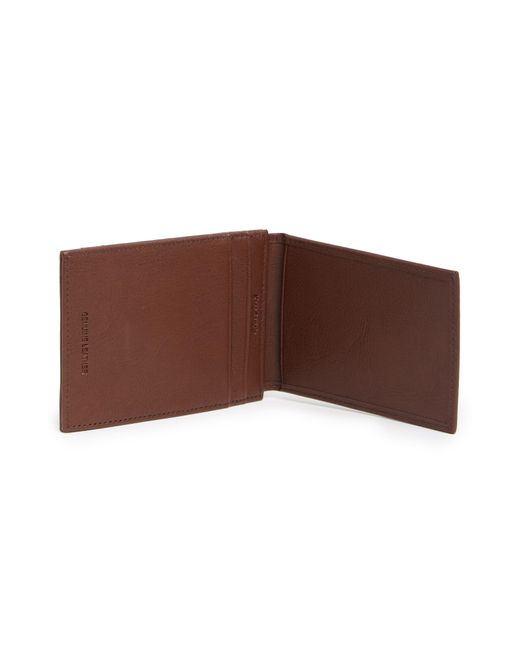 Original Penguin Brown Magnetic Front Pocket Wallet for men