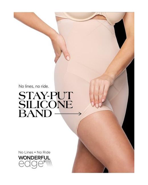 Tc Fine Intimates Natural Sheer High-Waist Thigh Slimmer Shapewear