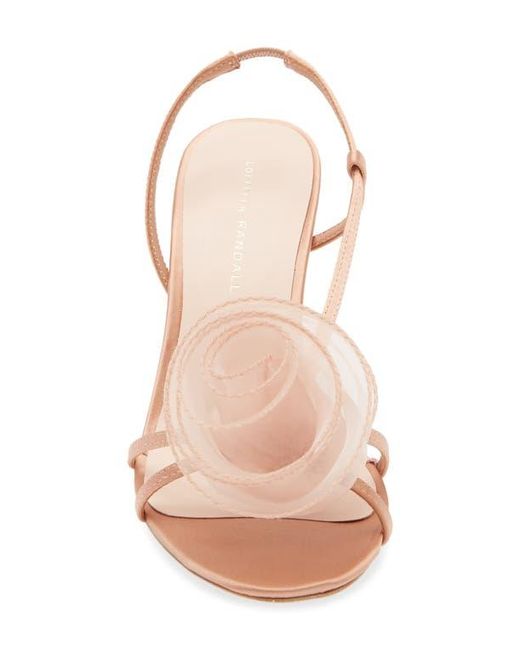 Loeffler Randall Pink Steph Rosette Slingback Sandal