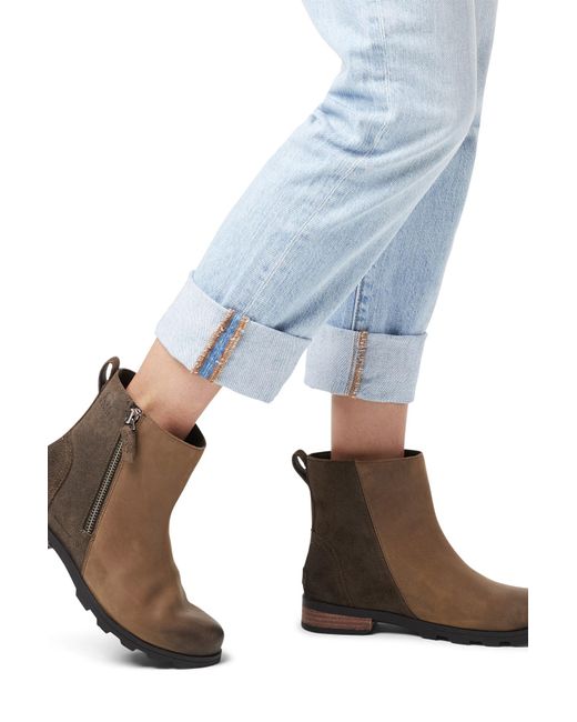 sorel emelie zip bootie