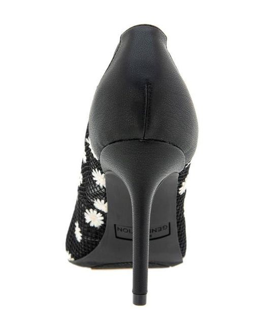 BCBGeneration Black Bissha Floral Pump