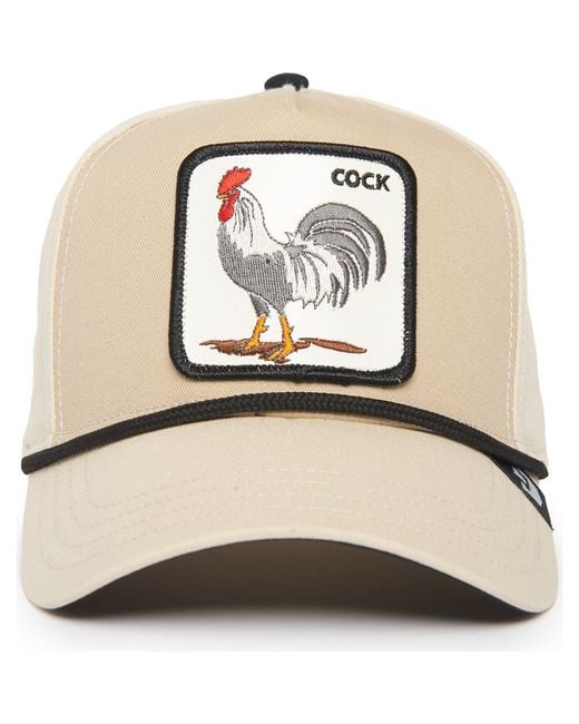 Goorin Bros Natural Rooster 100 Patch Snapback Hat for men