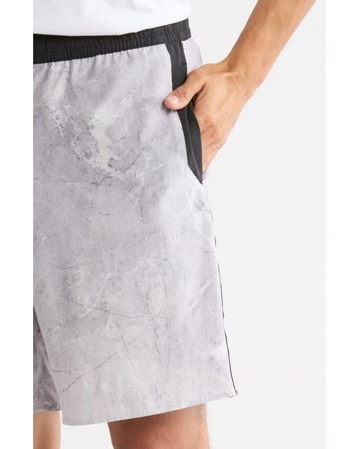 Saint Studio Gray Jetty Swim Trunks for men