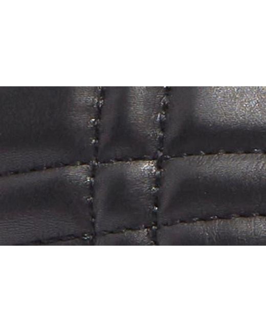 Kurt Geiger Black Brixton Quilted Slide Sandal