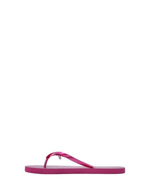 Bebe Pink Glittery Thong Sandal