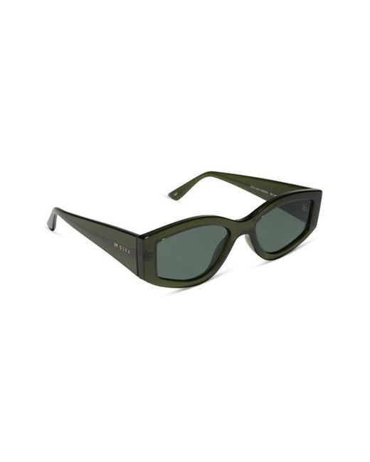 DIFF 55Mm Kai Slim Sunglasses in Green | Lyst display picture 1