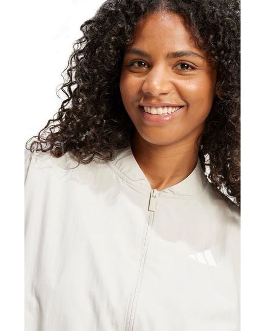 Adidas Gray Essentials 3-Stripes Lifestyle Bomber Jacket