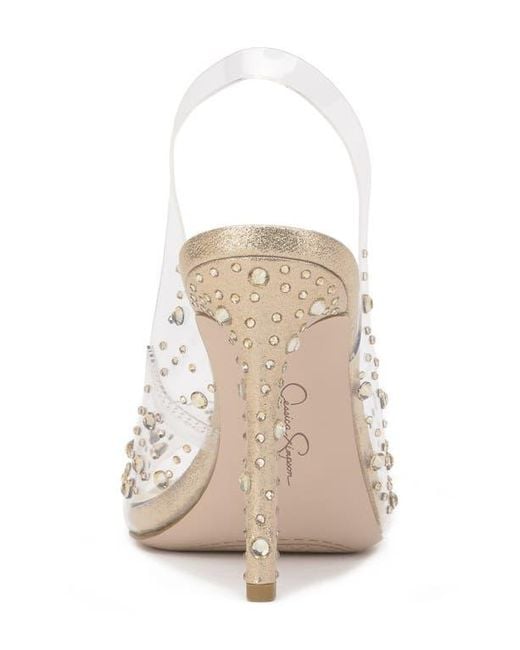 Jessica Simpson White Jaisey Slingback Sandal
