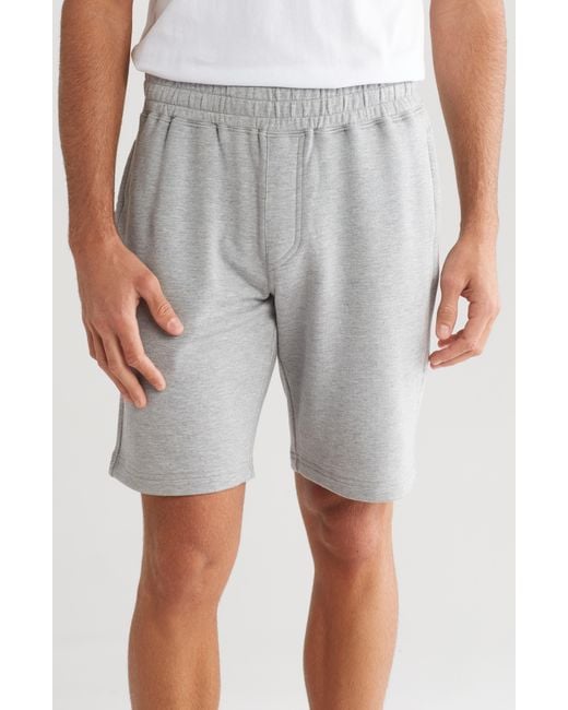 Travis Mathew Gray Cloud Knit Shorts for men
