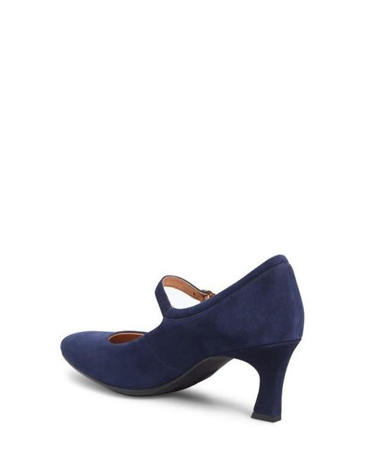 Söfft Blue Sienna Pointed Toe Mary Jane Pump