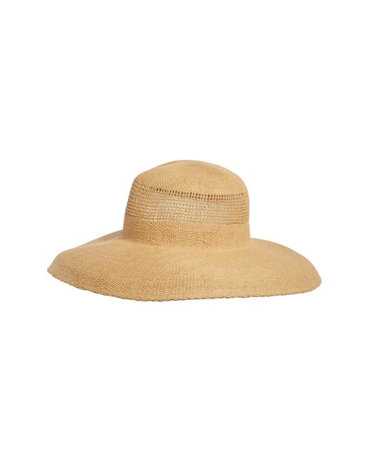 Vince Camuto Natural Woven Straw Floppy Hat