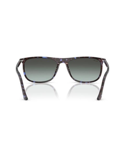 Ray-Ban Gray 58Mm Gradient Rectangular Sunglasses for men