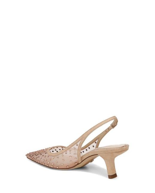 Sam Edelman Natural Bianka Slingback Mesh Pointed Toe Pump