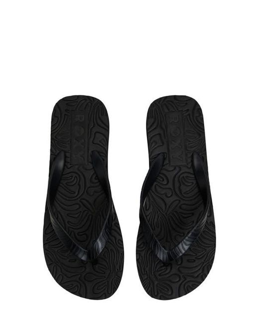 Roxy Black Beach Up Platform Flip Flop