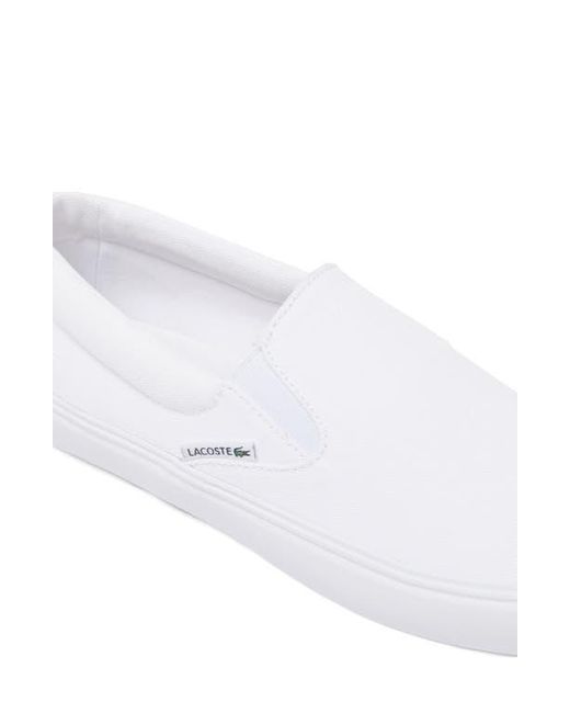 Lacoste White Slip-On Sneaker for men