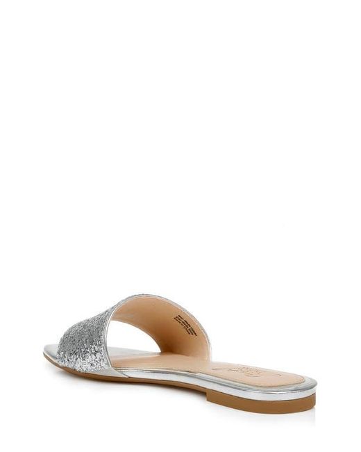 Badgley Mischka Multicolor Dillian Glitter Slide Sandal