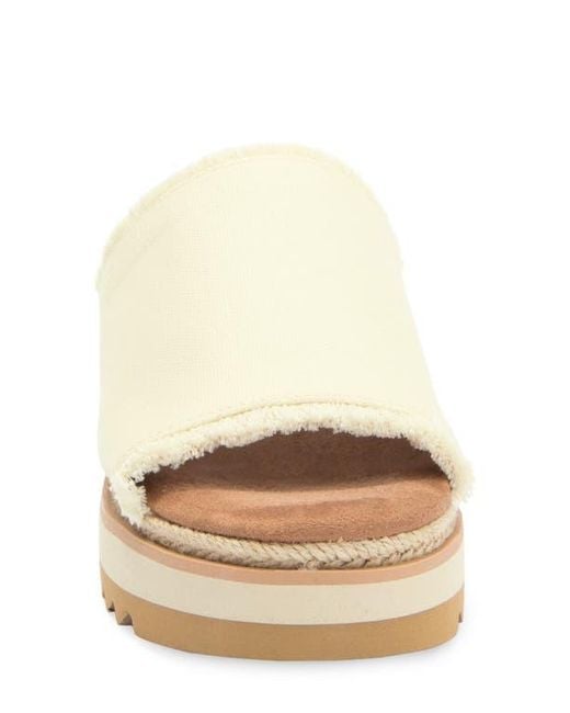 TOMS Natural Gamule Platform Wedge Sandal