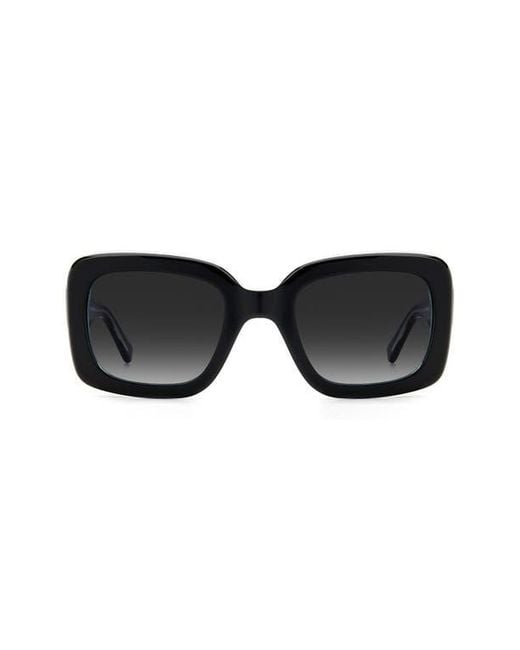 Kate Spade Black Bellamys 52Mm Gradient Rectangular Sunglasses