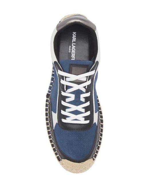 Karl Lagerfeld Blue Espadrille Sneaker for men