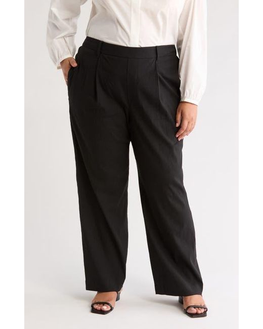 Vince Black Pleat Front Pull-On Pants