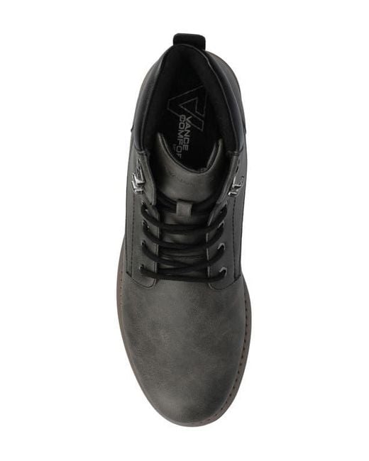 Vance Co. Black Rogue Lace-Up Boot for men