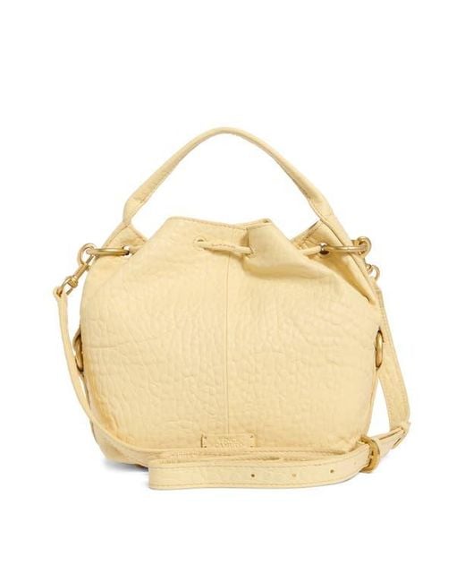 Vince Camuto Metallic Pippa Leather Bucket Bag