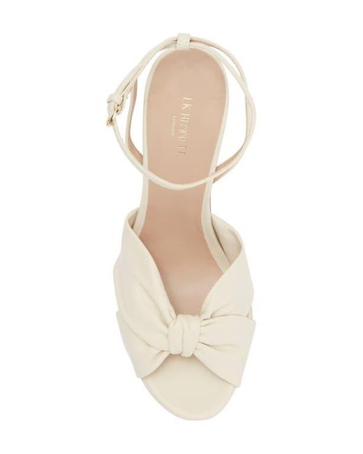 L.K.Bennett Natural Amanda Block Heel Sandal