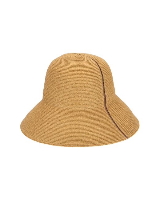 San Diego Hat Natural Packable Straw Bucket Hat