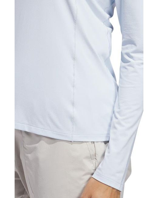 Adidas Blue Ultimate Solid Quarter Zip Pullover