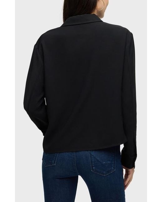 Hudson Black Knot Front Button-Down Shirt