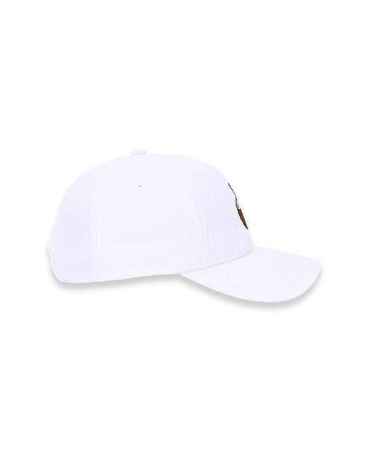 Waggle White Coco Twill Baseball Cap for men