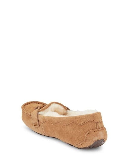 UGG Willow Moc Toe Loafer in Natural | Lyst