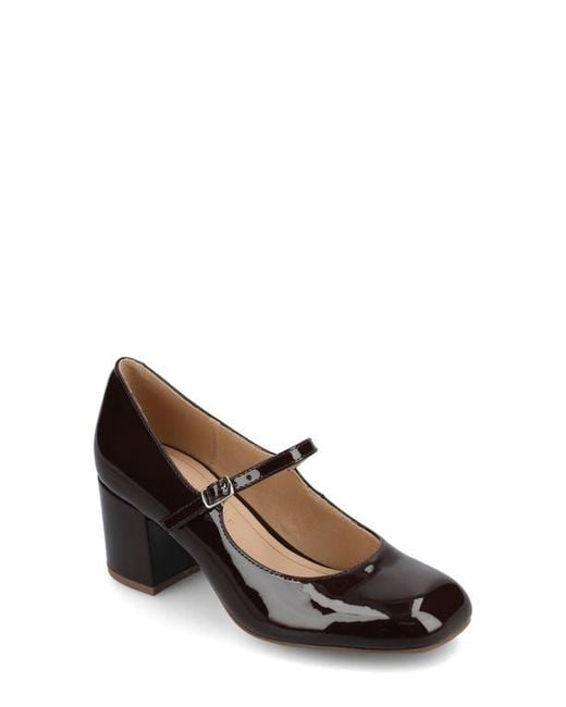 Journee Collection Brown Okenna Pump