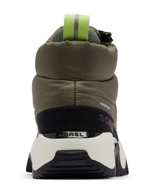 Sorel Green Kinetic Impact Waterproof Zip Bootie
