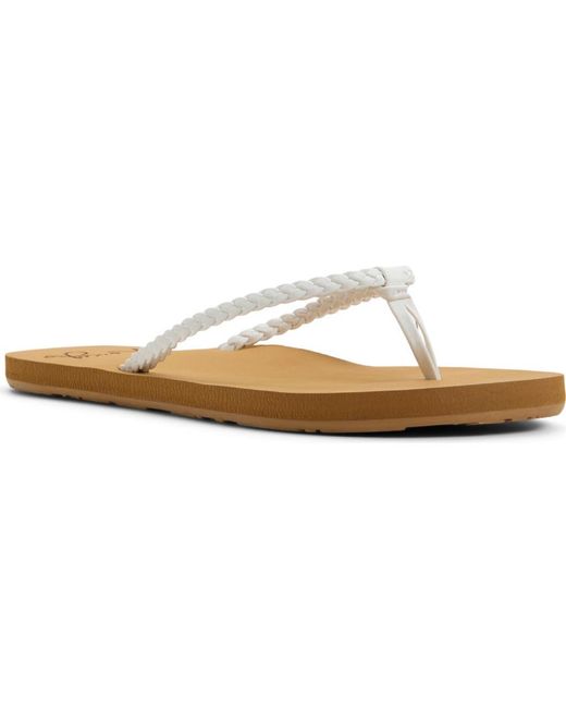 Roxy White Costas Flip Flop