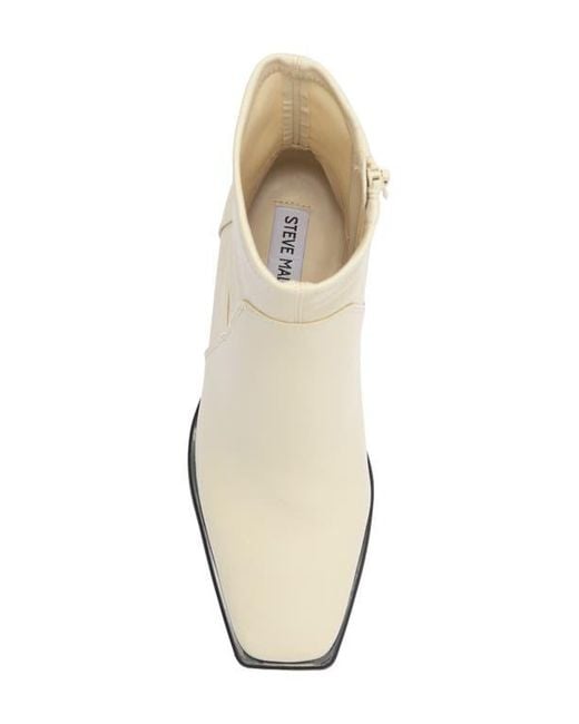 Steve Madden Natural Vallie Square Toe Bootie