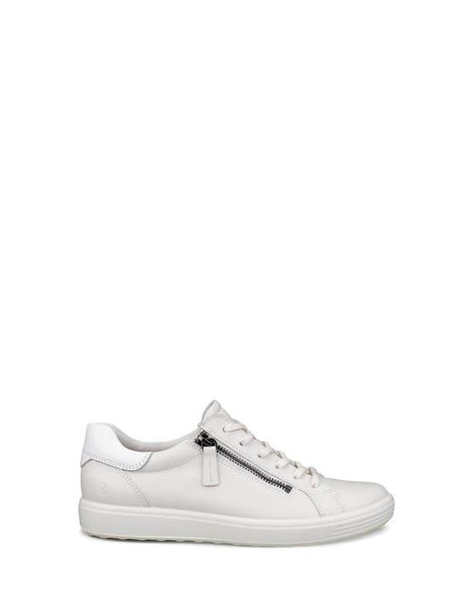 Ecco White Soft 7 Sneaker