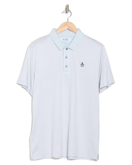 Original Penguin Blue Stripe Polo for men